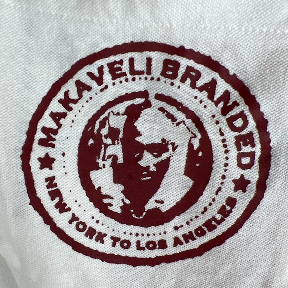 Tupac Shakur Makavelli Brand Polo-Style Shirt, Size Large, Mens - Picture 4 of 9